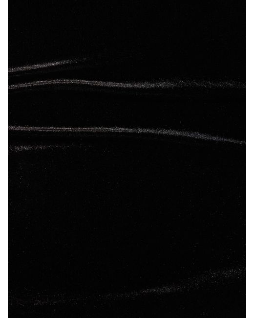 Top solaris in velluto stretch di 16Arlington in Black