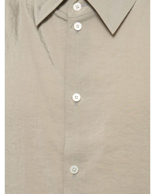 Lemaire Natural Twisted Silk Blend Shirt for men