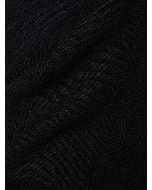 Vestido corto de lino St. Agni de color Black