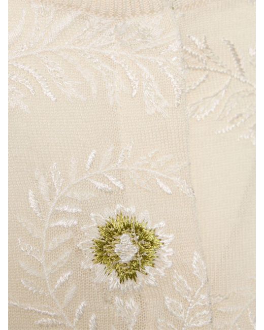 Giambattista Valli Natural Cashmere & Silk Knit Cardigan