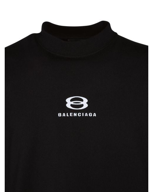 Balenciaga Black Unity Sports Panelled T-shirt for men