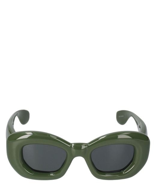 Loewe Green Inflated Round Sunglasses