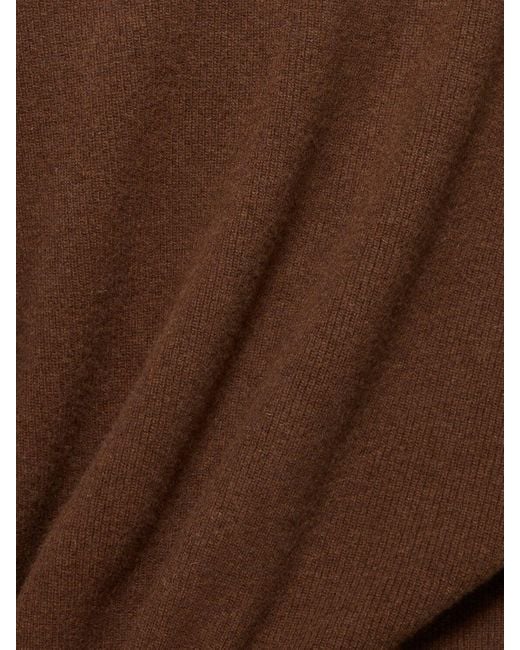 Lemaire Brown Wool Blend Knit Turtleneck for men
