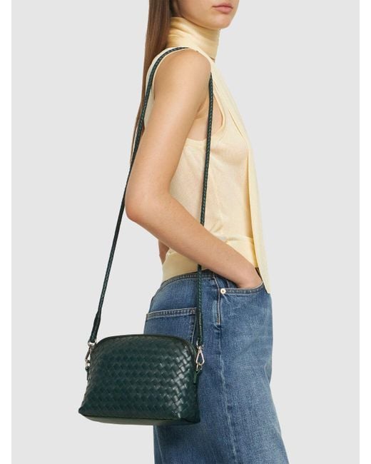 Dragon Diffusion Green Chunky Fellini Leather Shoulder Bag