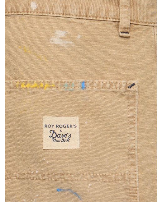 Roy Rogers Herren Canvas-Hose „Still Alive Statement“ in Natural für Herren