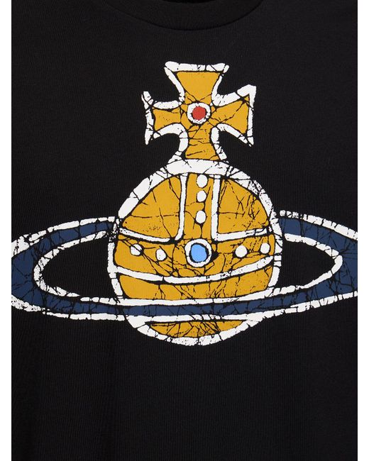 Vivienne Westwood T-shirt Aus Baumwolljersey Mit Logodruck in Black für Herren