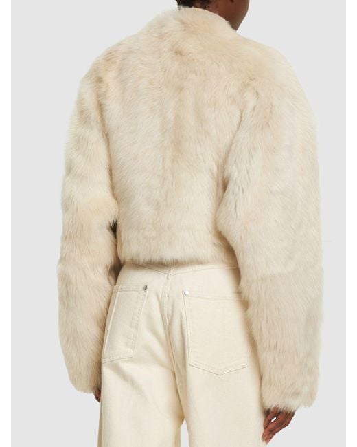 Khaite Natural Gracell Fur Jacket