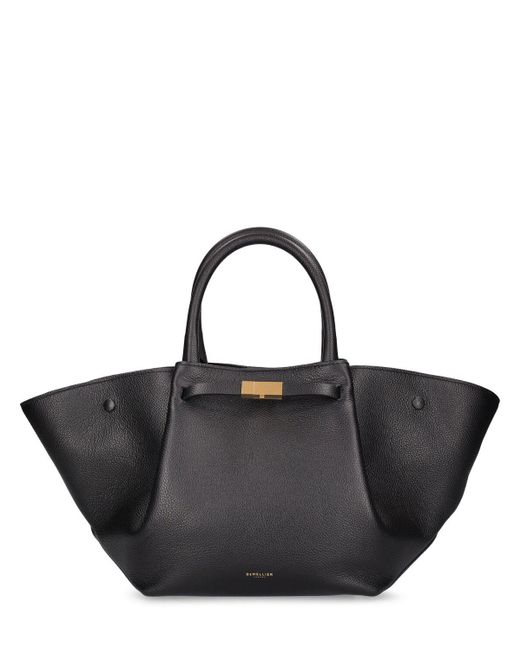 Borsa shopping midi new york in pelle martellata di DeMellier London in Black