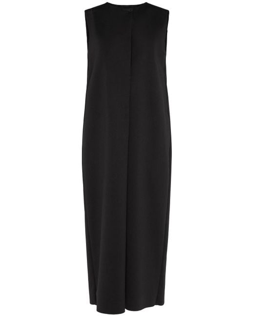 Max Mara Black Midikleid Aus Jersey "biada"