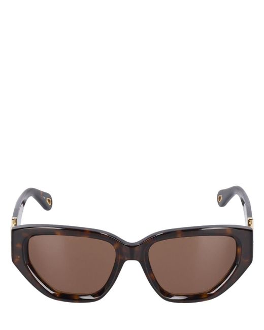 Chloé Brown Marcie Cat-eye Bio-acetate Sunglasses