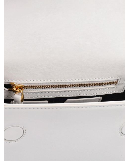 Bolso pequeño plain binder Off-White c/o Virgil Abloh de color White