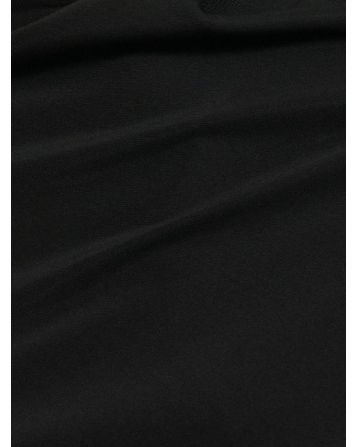 Totême  Black Jersey-kleid Mit Drapierung