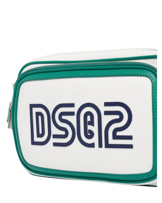 DSquared² Green Spieker Logo Crossbody Bag for men