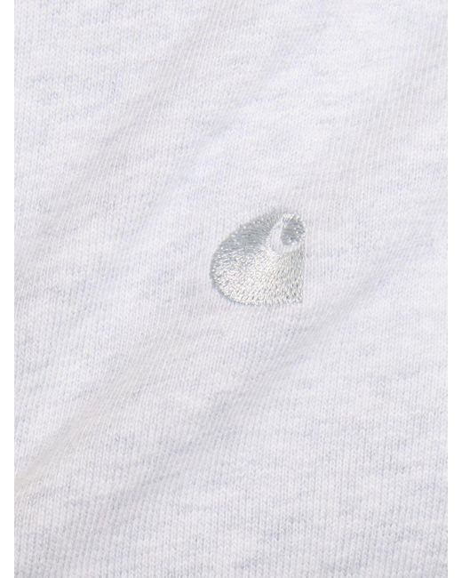 Sweat-shirt à col ras-du-cou casey Carhartt en coloris White