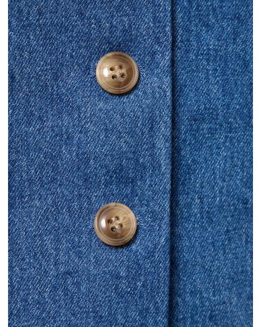 Designers Remix Blue Miles Cotton Vest