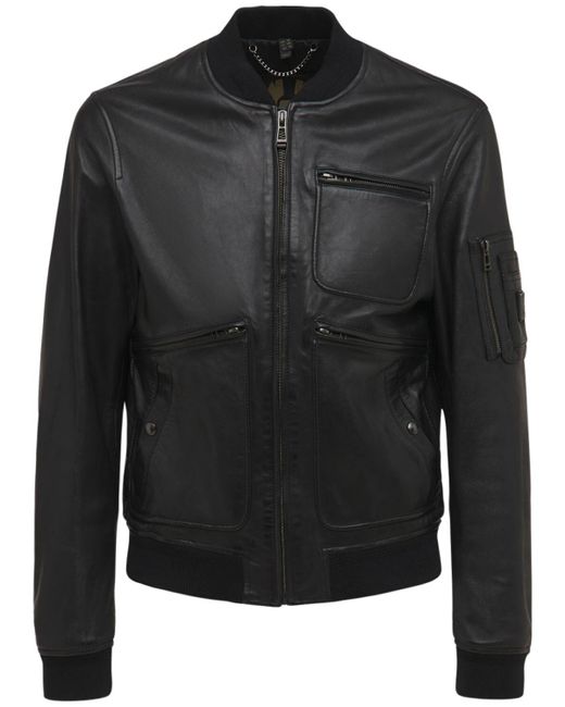 Belstaff Finsbury Leather Jacket in Black for Men | Lyst
