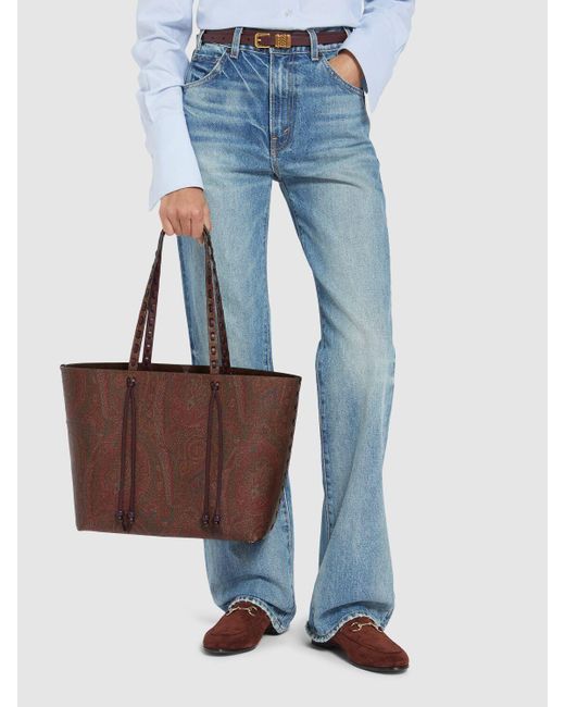 Etro Brown Mittelgroße Tasche "essential Specials Threading"
