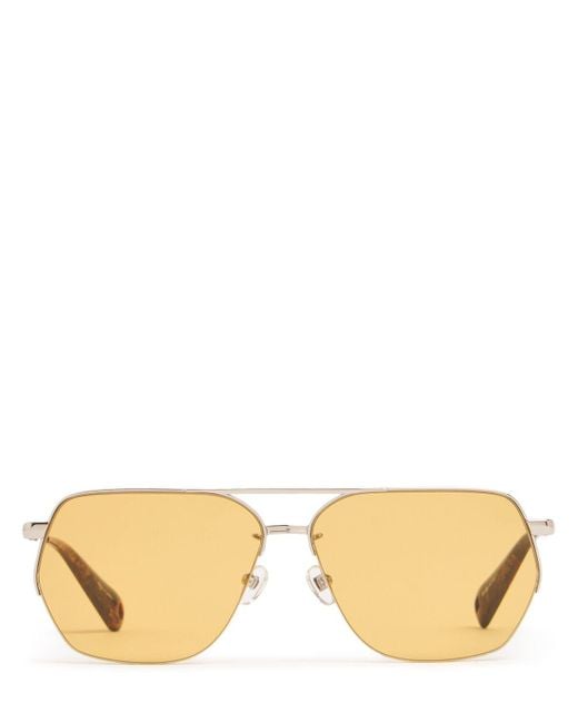 Donna Occhiali Da Sole Aviator di Jacquemus in Natural