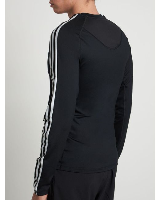Adidas Originals Langarm-shirt Mit 3 Streifen in Black für Herren