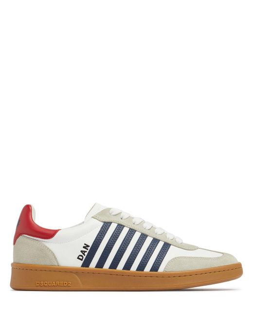 メンズ DSquared² レザースニーカー White