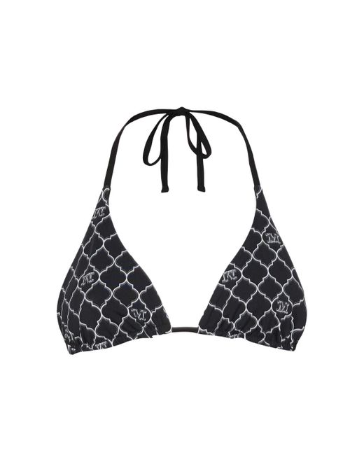 【Max Mara Beachwear】Amedea プリント ビキニトップ Amedea printed bikini top in white - Max Mara | Mytheresa