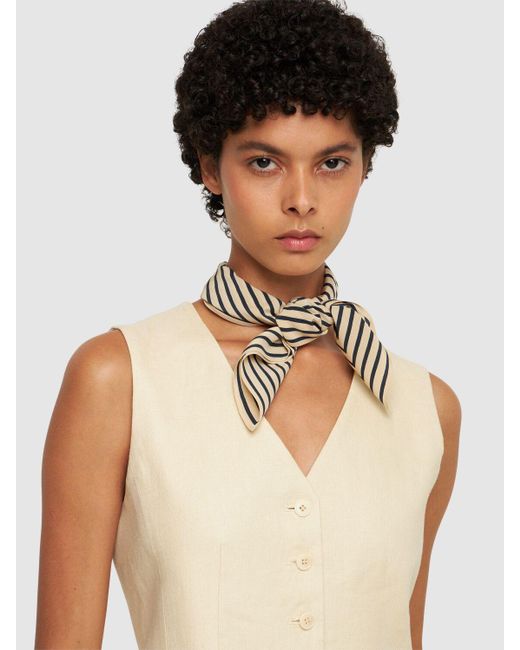 Monogram silk scarf discount
