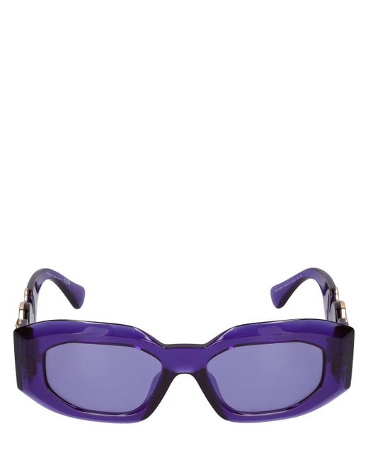 Versace Purple Maxi Medusa biggie Squared Sunglasses