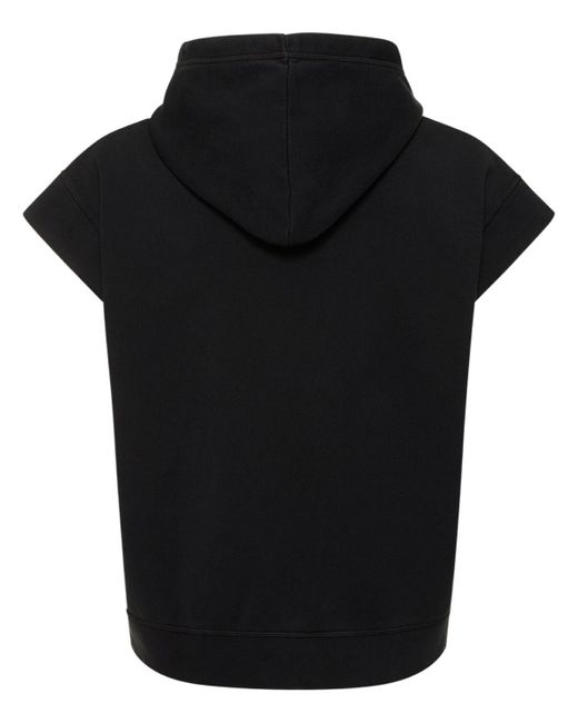 DSquared² Black Logo Cotton Hoodie Vest for men