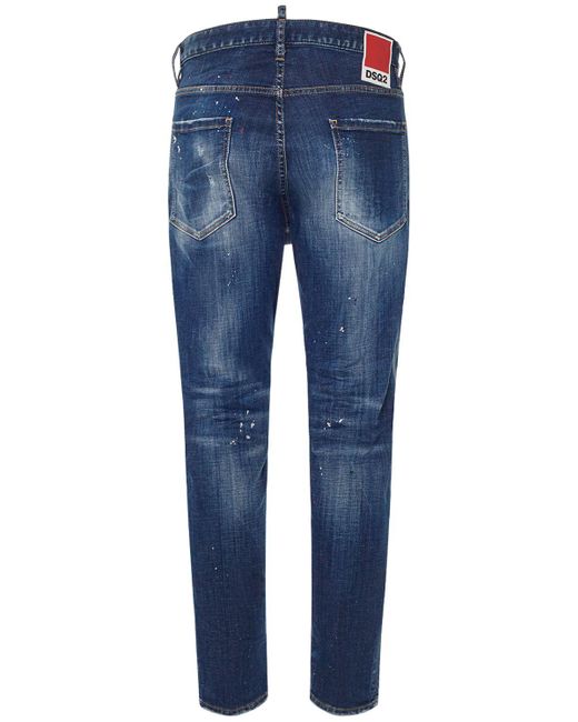 Jeans relax long crotch in denim di DSquared² in Blue da Uomo