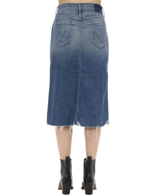 mother denim midi skirt