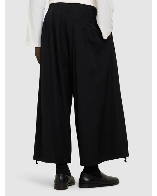Yohji Yamamoto Herren Standard-Hose Aus Wolle in Black für Herren