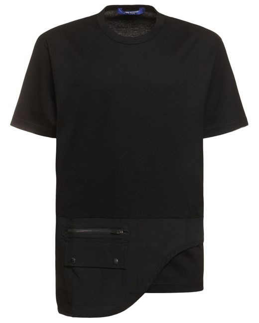 Junya Watanabe Black Cotton Jersey T-shirt for men