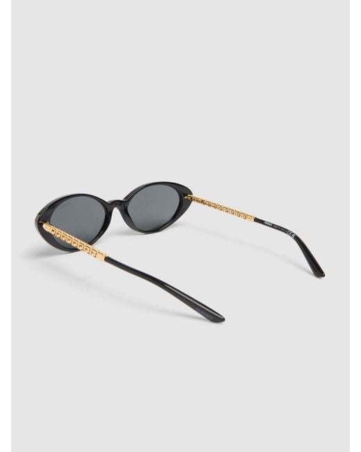 Versace Gray Runde Sonnenbrille Aus Acetat