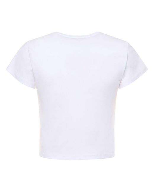 Jaded London White Ver Hot And Sexy Shrunken T-shirt for men