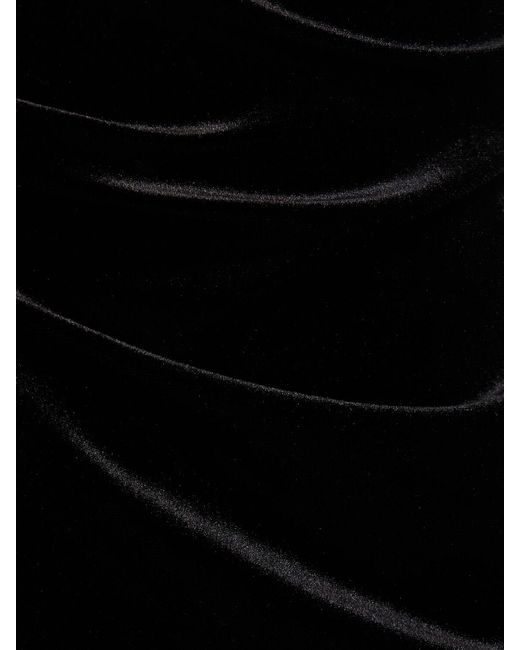 16Arlington Black Midikleid Aus Samt "solaria"