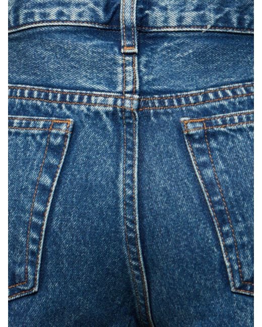 Jeans dritti marin in cotone di A.P.C. in Blue