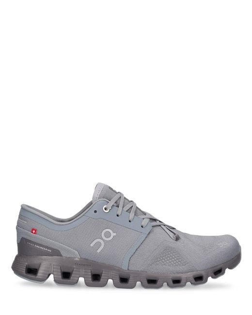 On Shoes Gray Cloud X 3 Sneakers for men