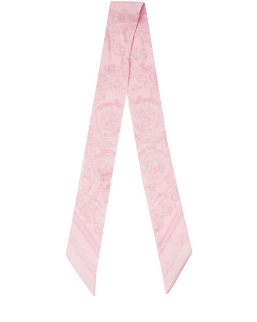 Versace Pink Silk Twill Bandeau