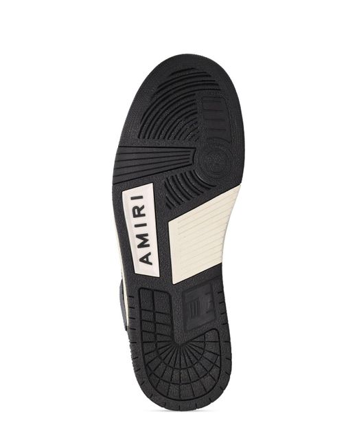 Sneakers in pelle e bouclé metallizzato Skel-Top di Amiri in Black da Uomo