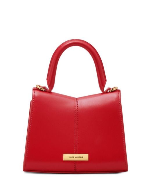 Marc Jacobs Red The Mini Leather Top Handle Bag