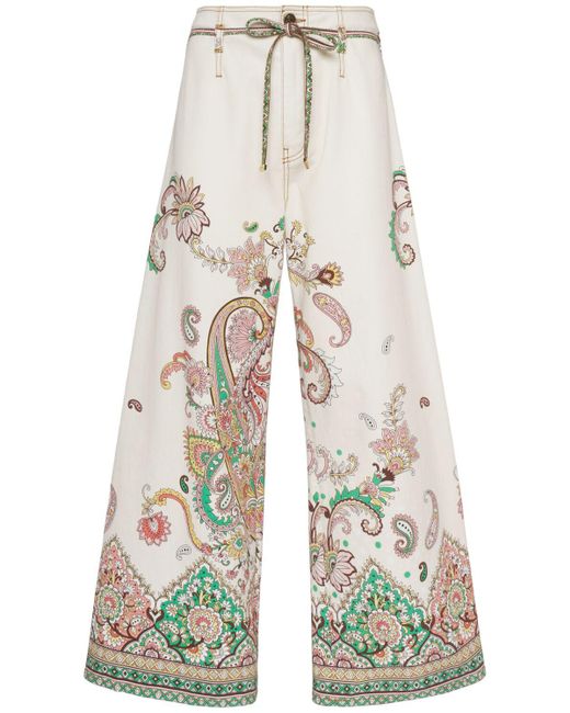 Donna Jeans Svasati di Etro in White