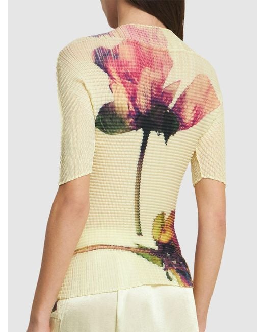 Mujer Top Plisado Issey Miyake de color Pink