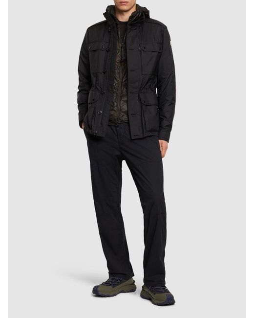 Moncler Lez Nylon Rainwear Jacket in Black für Herren