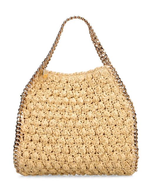 Stella McCartney Natural Mini Tote Popcorn Crochet Bag