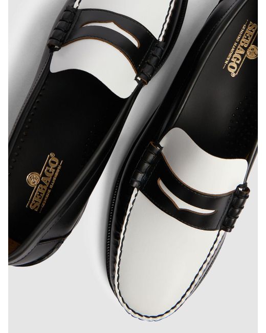 Sebago Black Classic Dan Smooth Leather Loafers