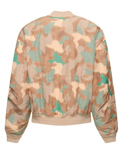 Acne Pink Oleary Camouflage Cotton Bomber Jacket for men