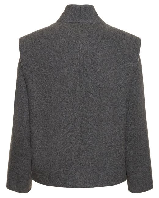 Isabel Marant Gray Drogo Brushed Wool-blend Jacket