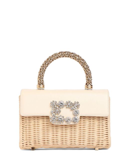 Borsa mini envelope di Roger Vivier in Natural