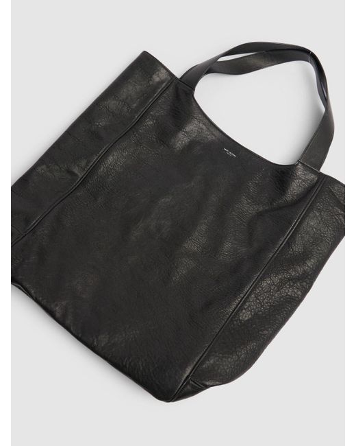 Grand sac cabas en cuir Saint Laurent pour homme en coloris Black