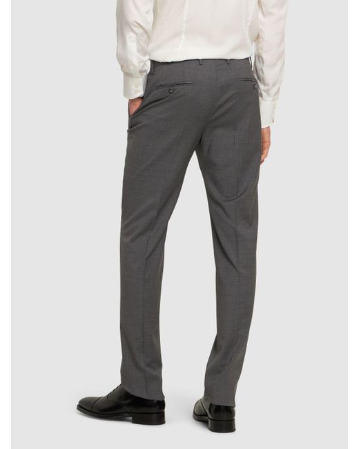 Tagliatore Gray Bruce Single Breasted Wool Suit for men